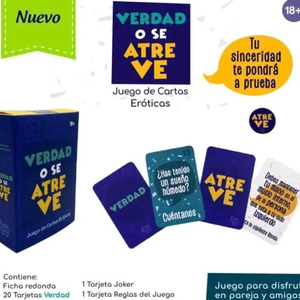 JUEGO DE CARTAS VERDAD O SE ATREVE