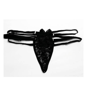 TANGA 3 TIRAS NEGRO